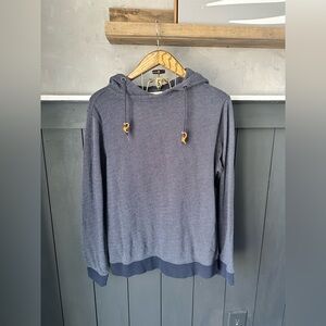 Frederik Anderson Copenhagen Men's‎ Cotton Hoodie Blue Pullover size Large